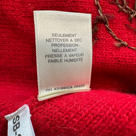 ✨VTG✨SUSAN BRISTOL Beautiful Vintage
Red Wool Embellished Size Small BUTTON UP - Picture 8 of 11